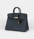HM BK 25 Gris Misty Togo Permabrass Hardware