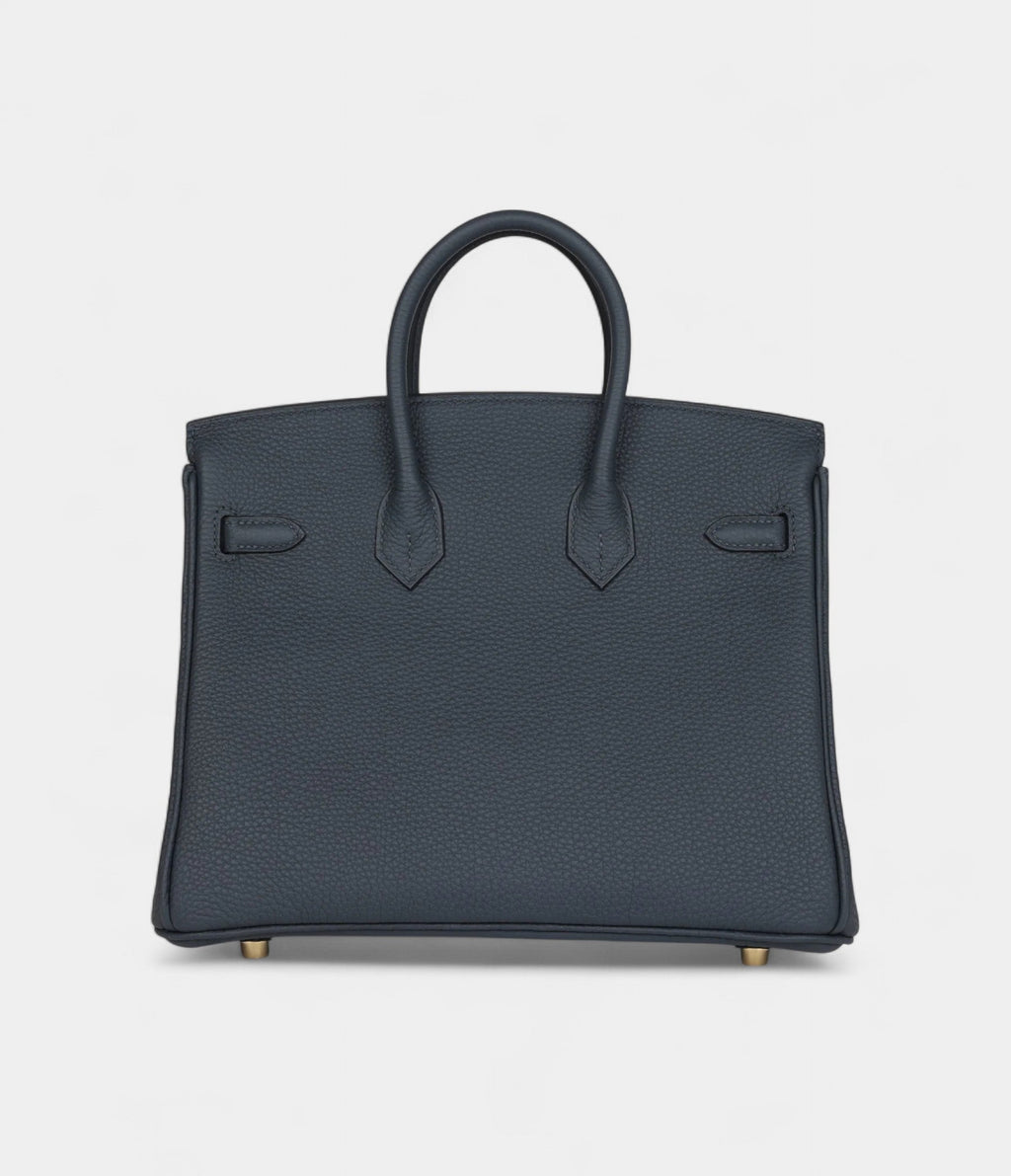 HM BK 25 Gris Misty Togo Permabrass Hardware