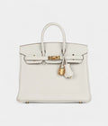 HM BK 25 Gris Pale Togo Gold Hardware