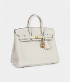 HM BK 25 Gris Pale Togo Gold Hardware
