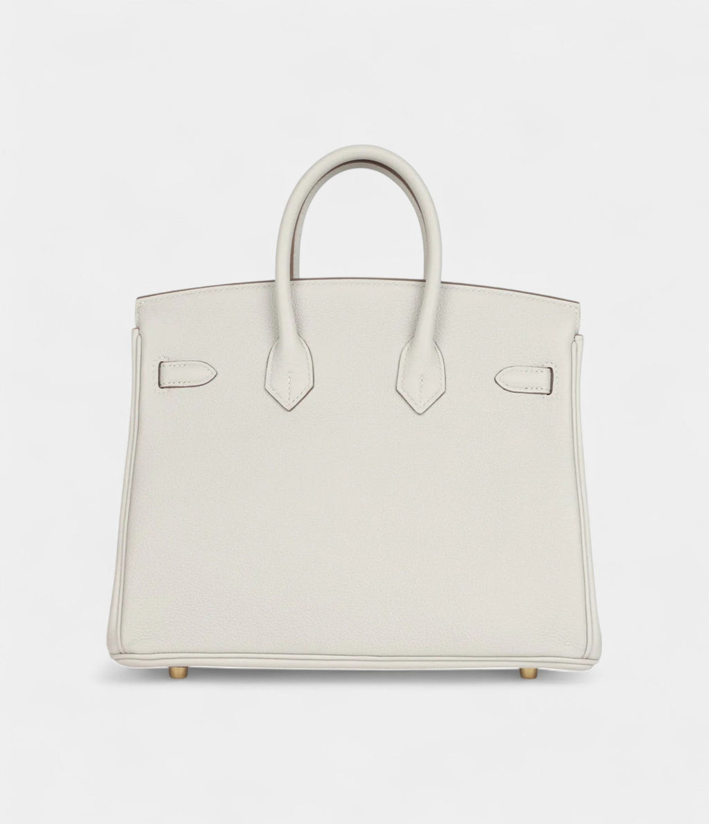 HM BK 25 Gris Pale Togo Gold Hardware