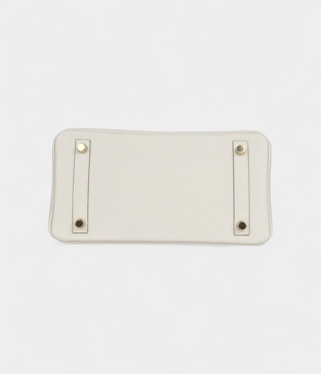 HM BK 25 Gris Pale Togo Gold Hardware