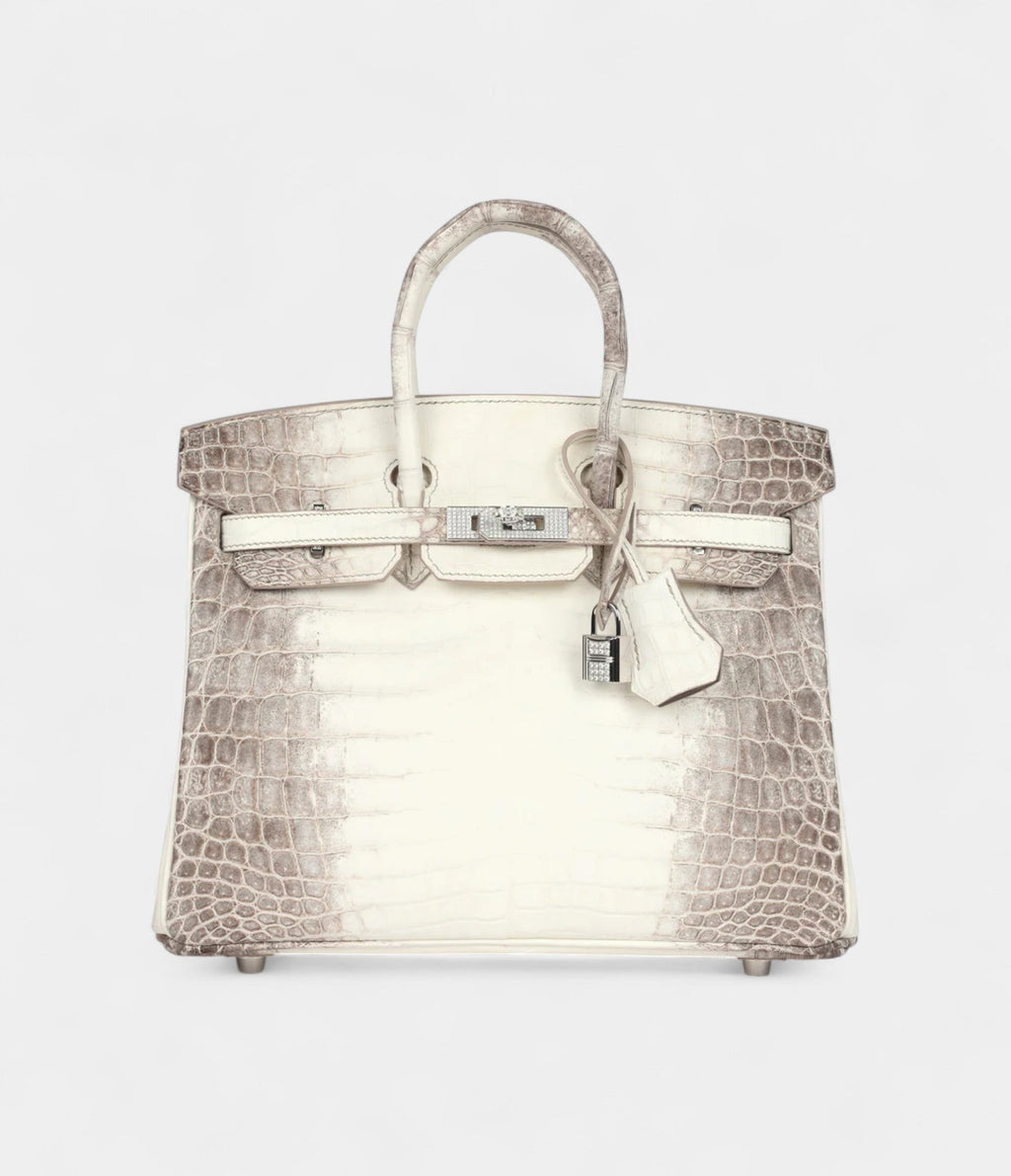 HM BK 25 Himalaya Niloticus Crocodile Diamond Encrusted Palladium Hardware