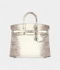 HM BK 25 Himalaya Niloticus Crocodile Diamond Encrusted Palladium Hardware