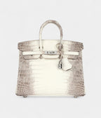 HM BK 25 Himalaya Niloticus Crocodile Diamond Encrusted Palladium Hardware