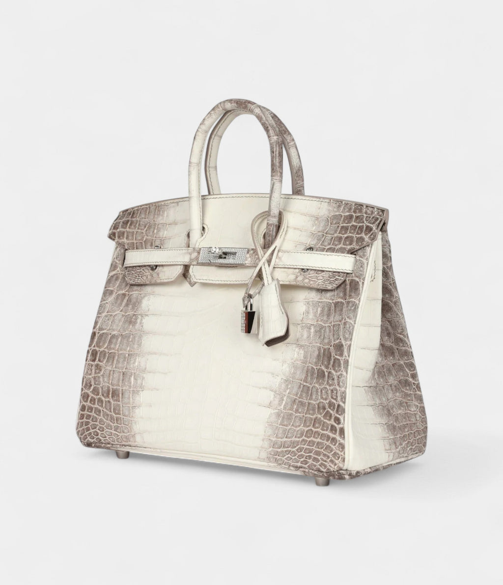 HM BK 25 Himalaya Niloticus Crocodile Diamond Encrusted Palladium Hardware
