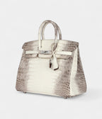 HM BK 25 Himalaya Niloticus Crocodile Diamond Encrusted Palladium Hardware