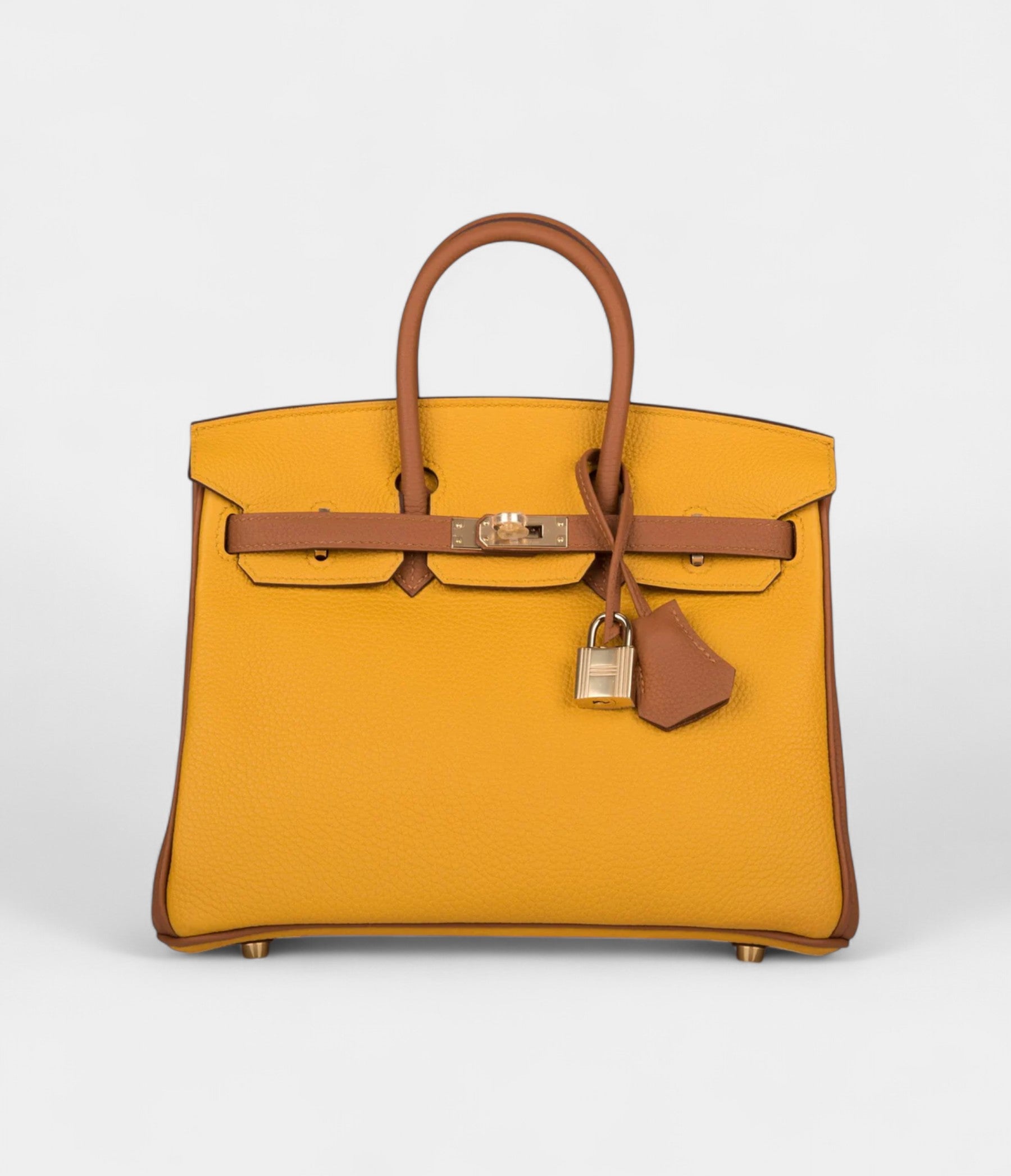 HM BK 25 Jaune Ambre and Gold Togo Permabrass Hardware