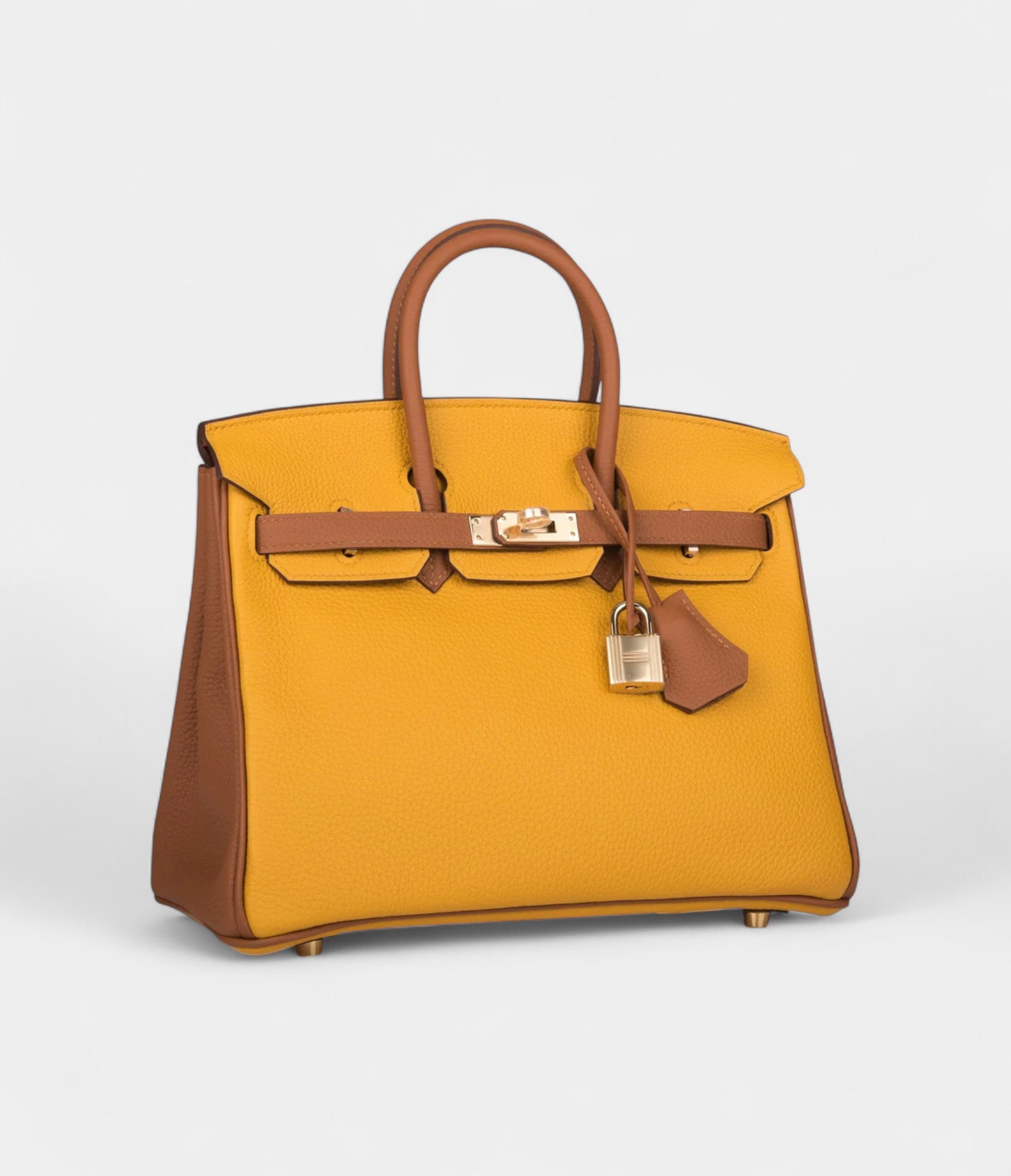 HM BK 25 Jaune Ambre and Gold Togo Permabrass Hardware
