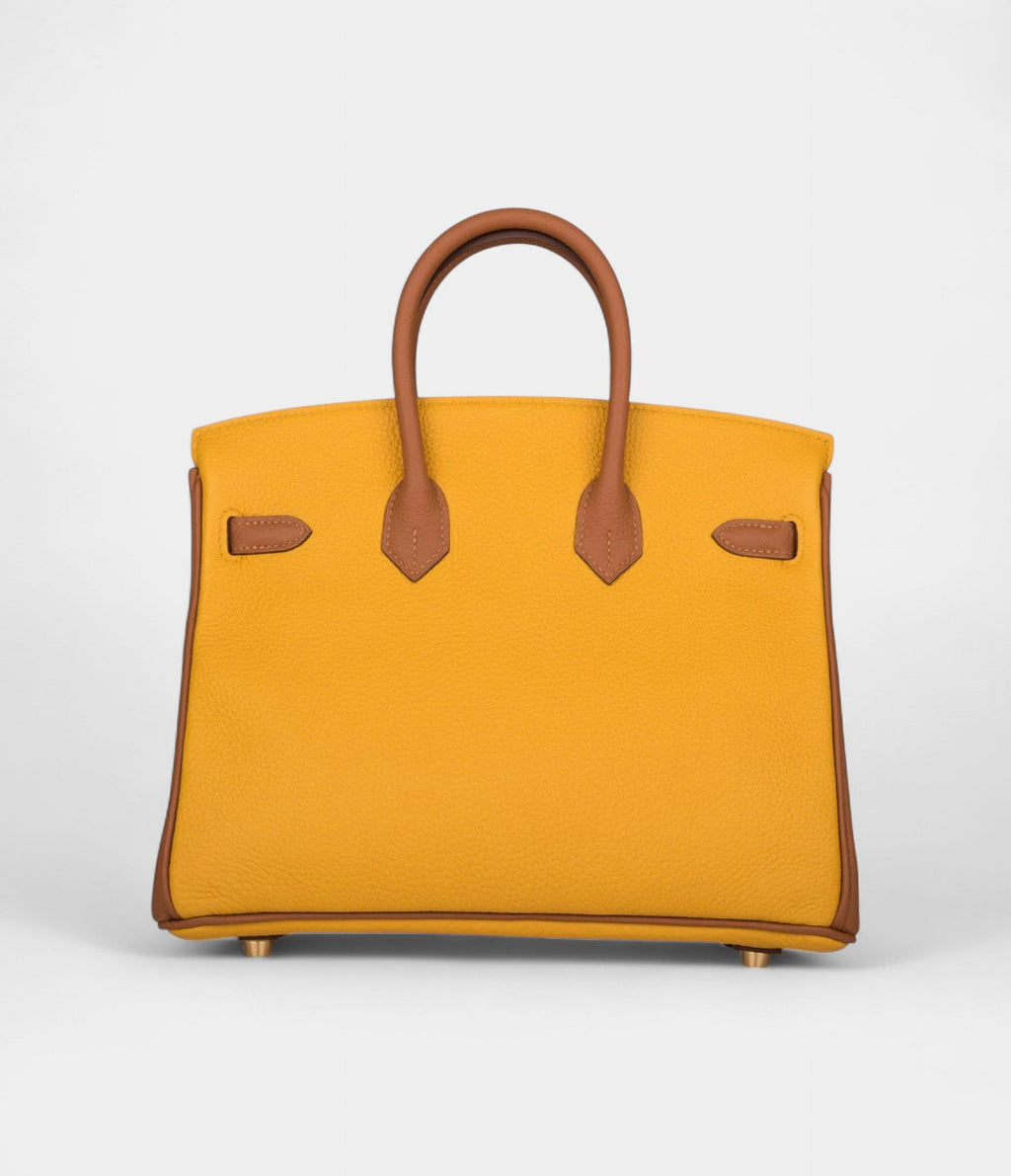 HM BK 25 Jaune Ambre and Gold Togo Permabrass Hardware