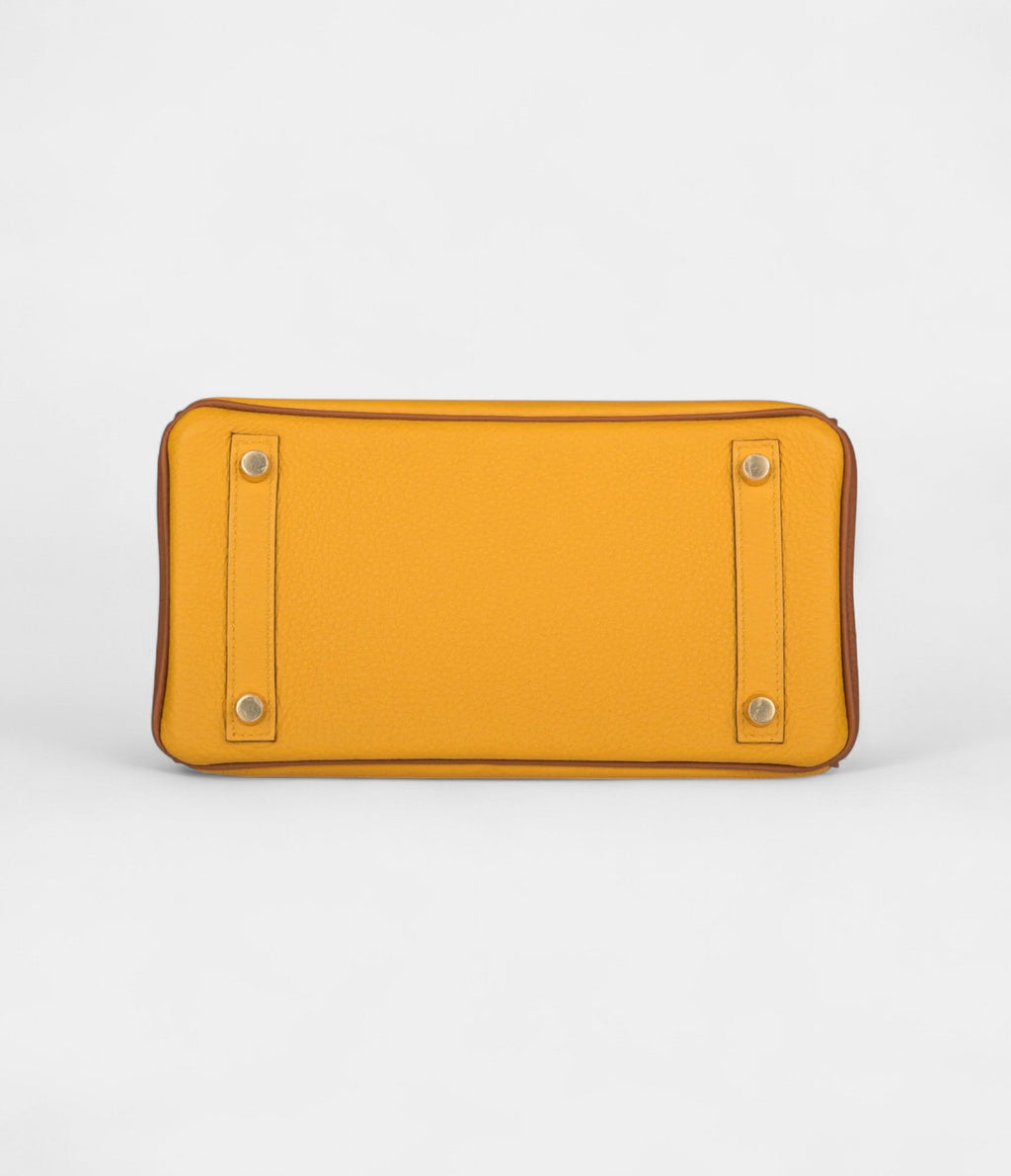 HM BK 25 Jaune Ambre and Gold Togo Permabrass Hardware