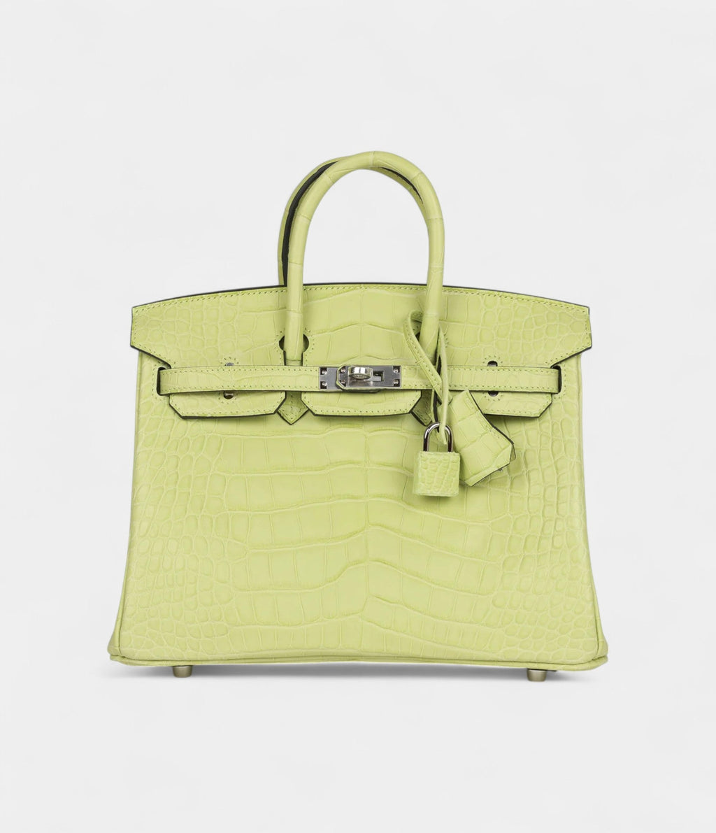 HM BK 25 Jaune Bourgeon Matte Alligator Palladium Hardware