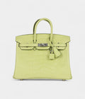 HM BK 25 Jaune Bourgeon Matte Alligator Palladium Hardware