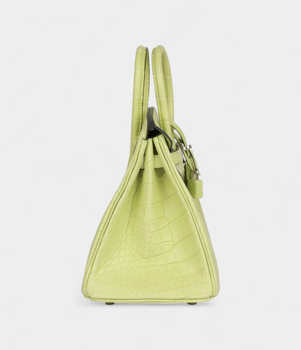 HM BK 25 Jaune Bourgeon Matte Alligator Palladium Hardware