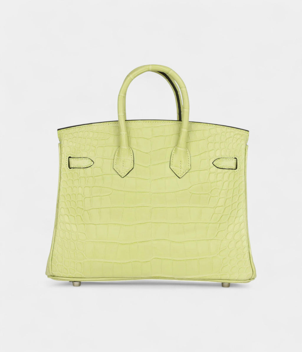 HM BK 25 Jaune Bourgeon Matte Alligator Palladium Hardware