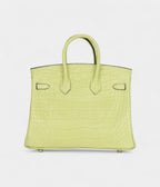 HM BK 25 Jaune Bourgeon Matte Alligator Palladium Hardware