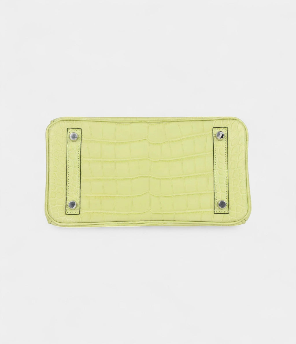HM BK 25 Jaune Bourgeon Matte Alligator Palladium Hardware