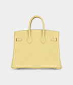 HM BK 25 Jaune Poussin Togo Palladium Hardware