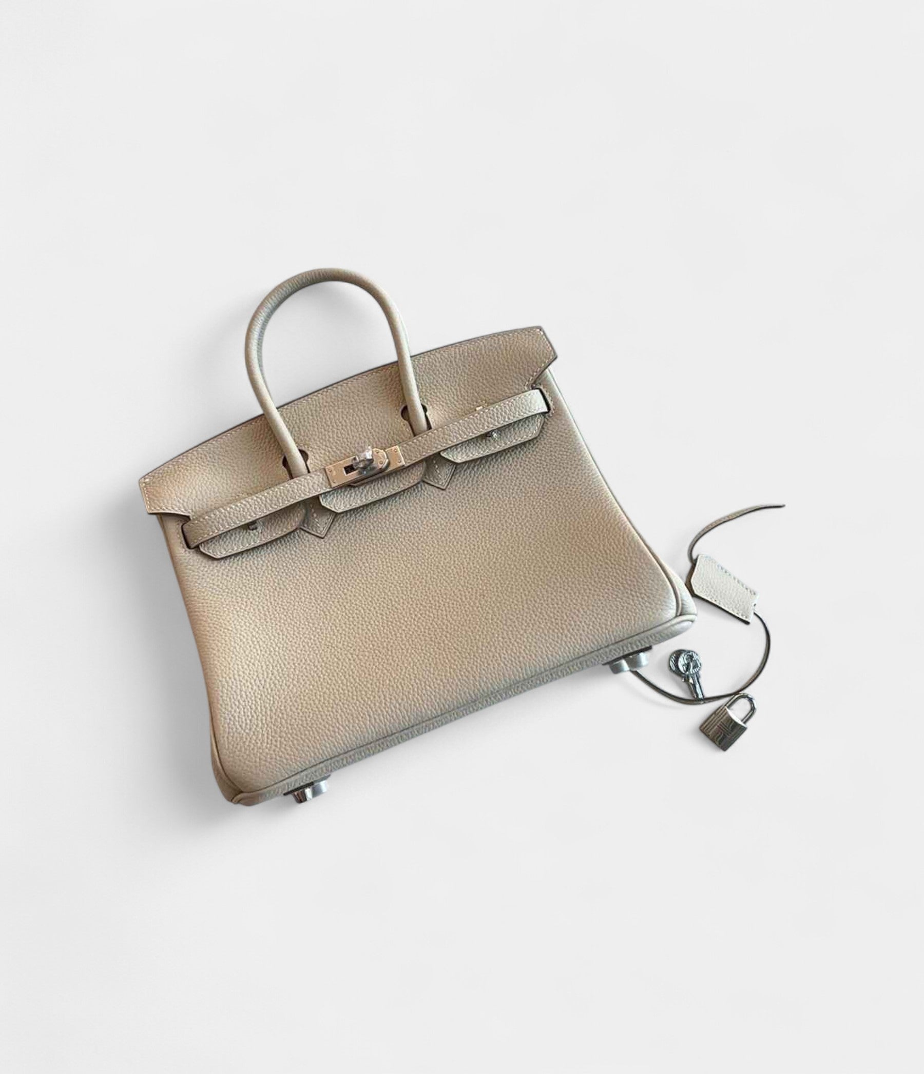 Hermes BK 25 Leather Handbag