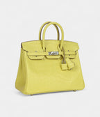 HM BK 25 Lime Matte Alligator Palladium Hardware