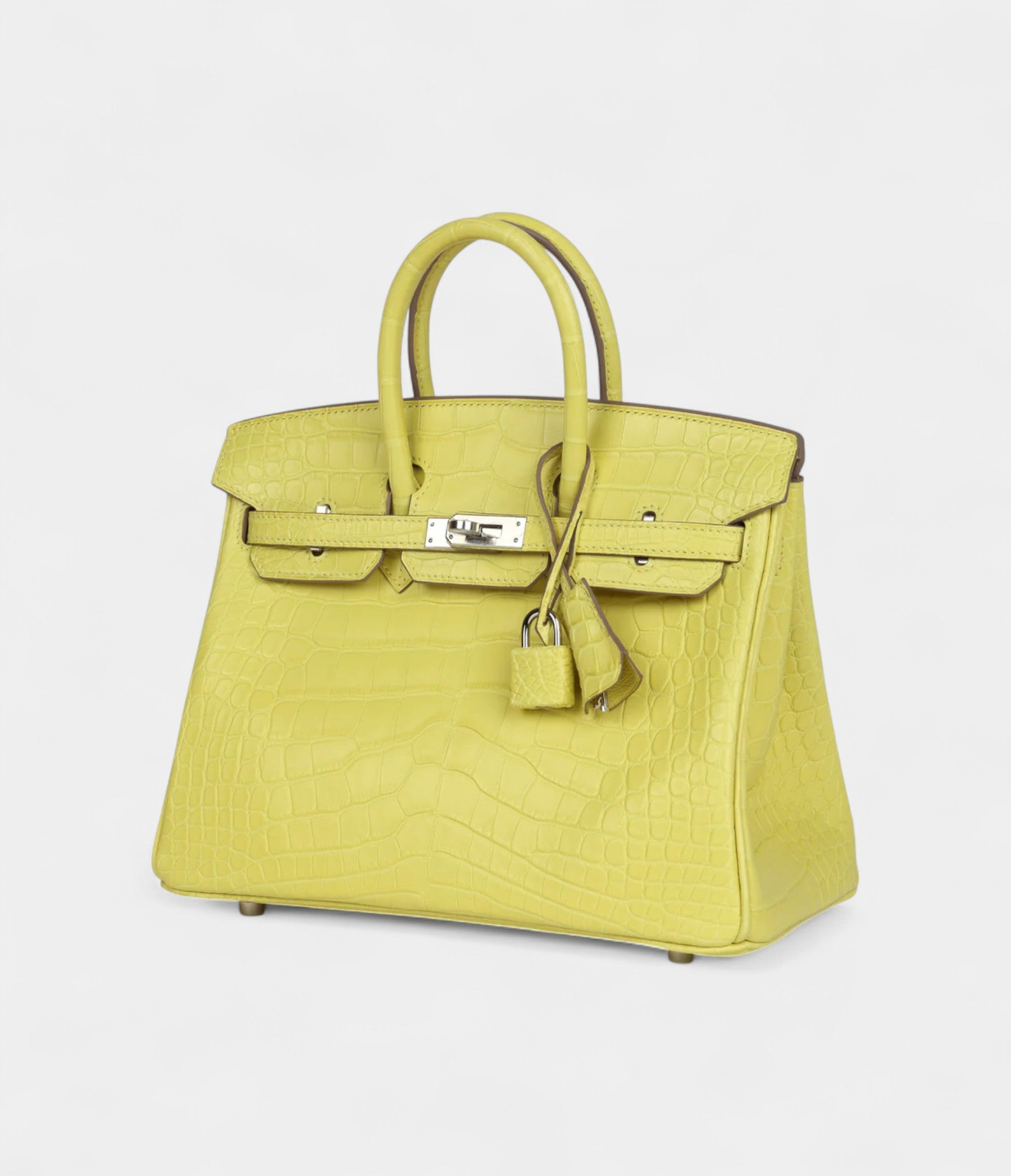 HM BK 25 Lime Matte Alligator Palladium Hardware