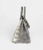 HM BK 25 Ombre Varanus Salvator Lizard Palladium Hardware