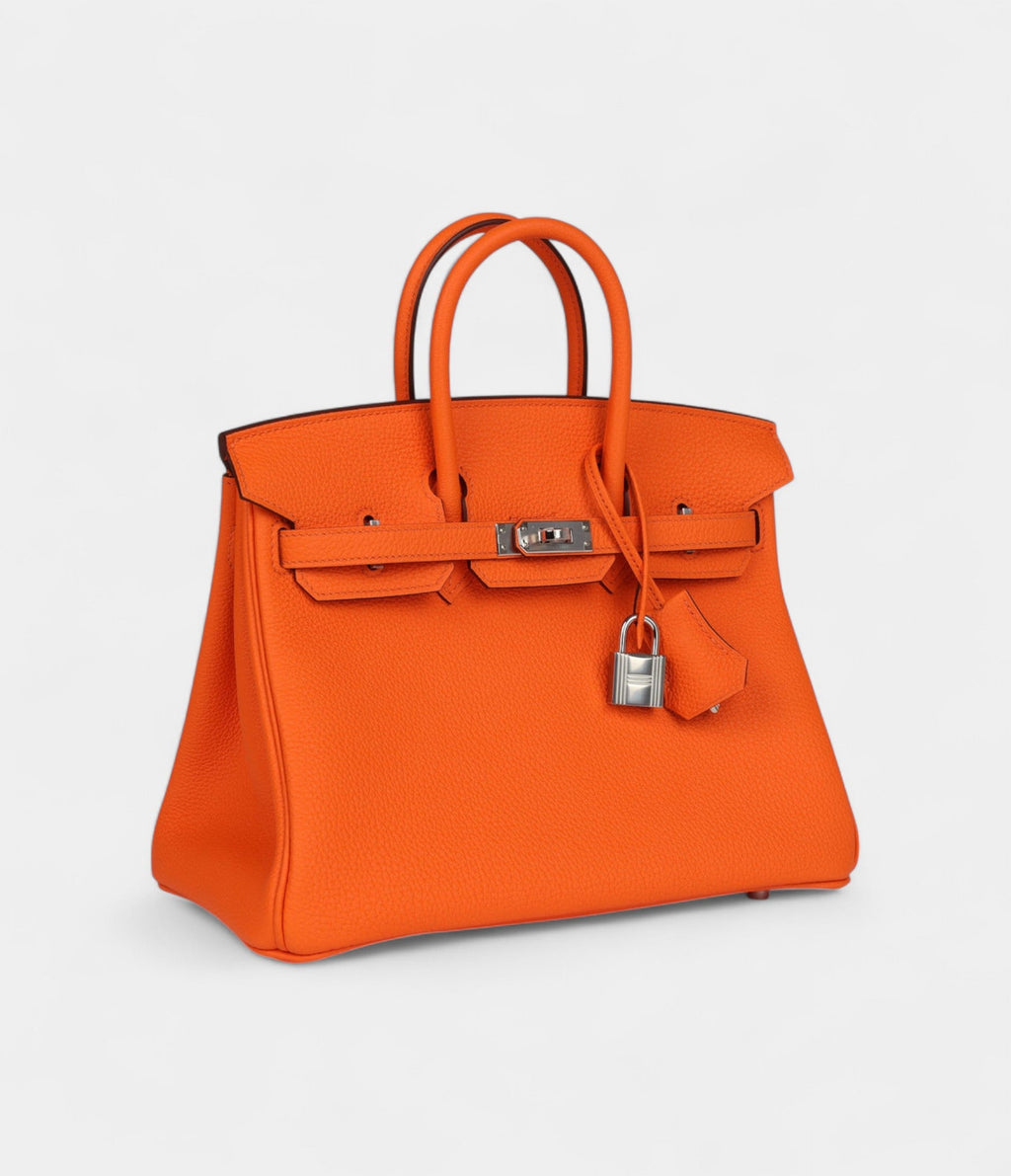 HM BK 25 Orange Minium Togo Palladium Hardware