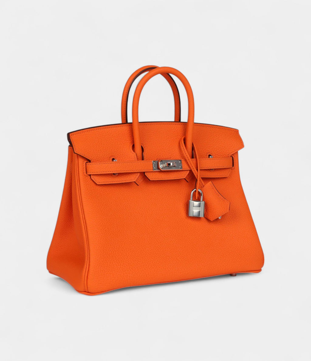 HM BK 25 Orange Minium Togo Palladium Hardware