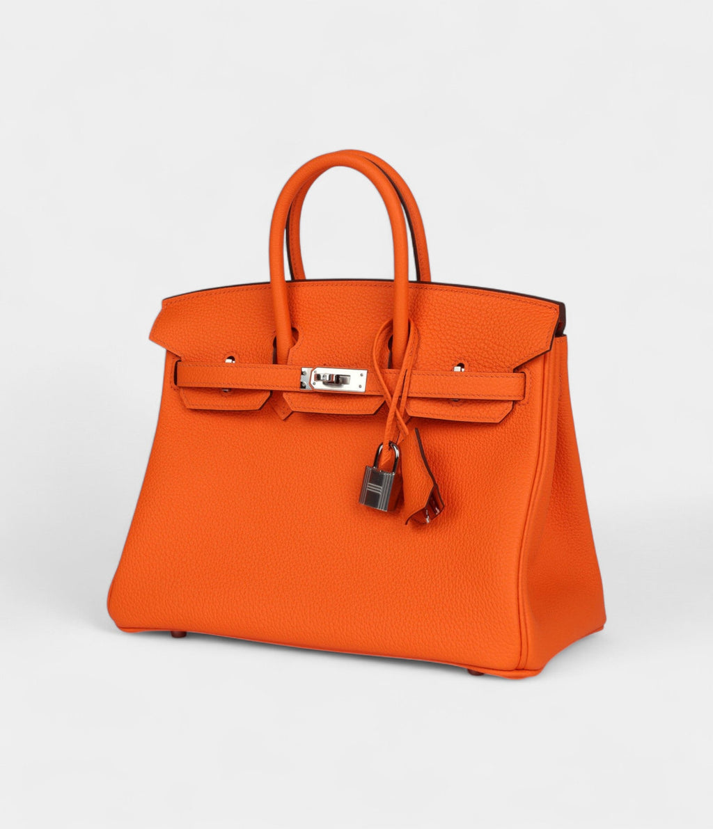 HM BK 25 Orange Minium Togo Palladium Hardware