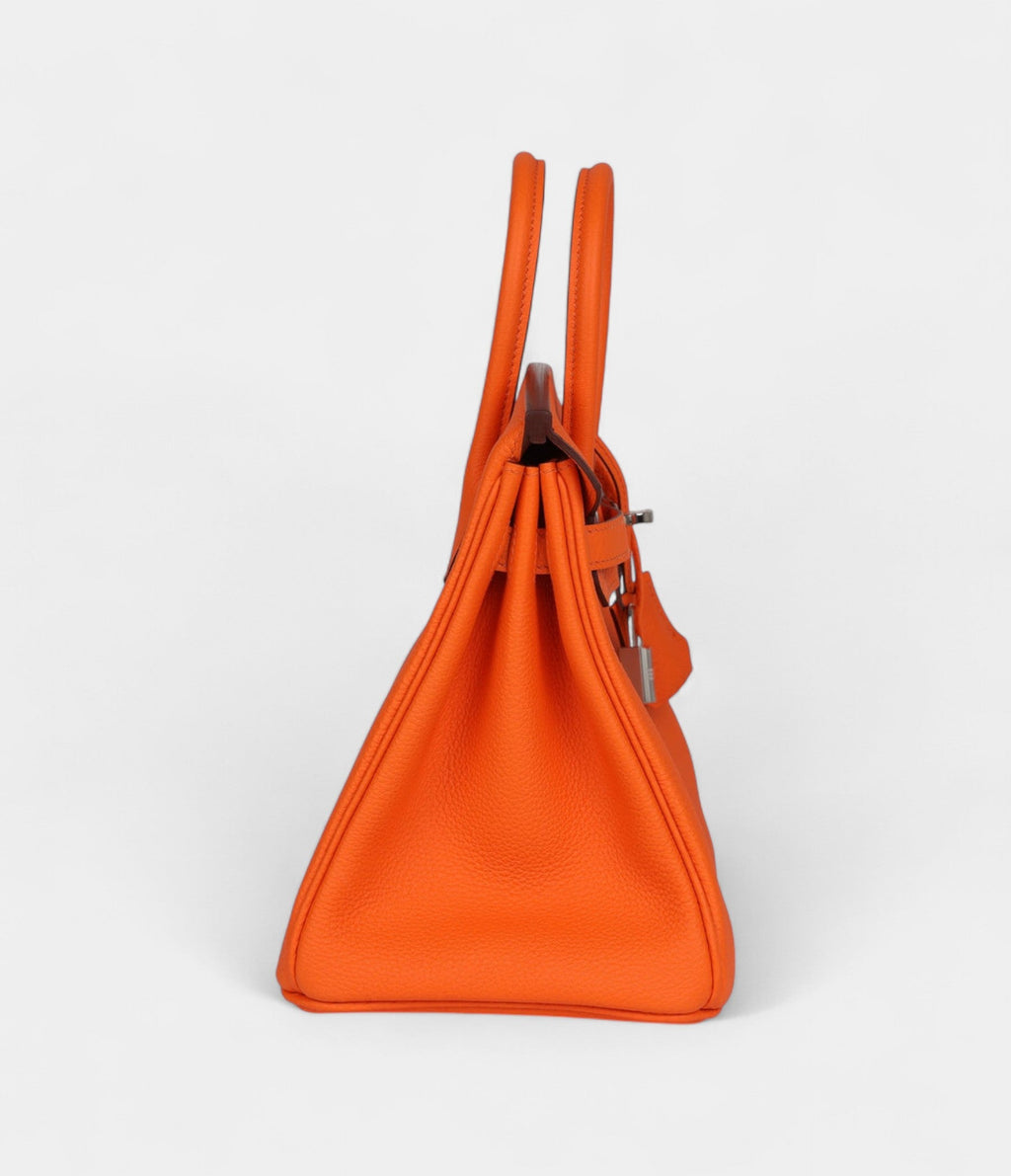 HM BK 25 Orange Minium Togo Palladium Hardware