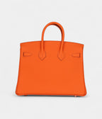HM BK 25 Orange Minium Togo Palladium Hardware