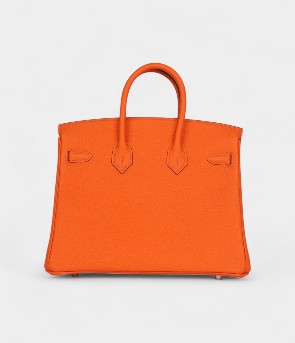 HM BK 25 Orange Minium Togo Palladium Hardware