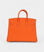 HM BK 25 Orange Minium Togo Palladium Hardware