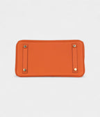 HM BK 25 Orange Togo Gold Hardware
