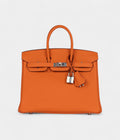 HM BK 25 Orange Togo Palladium Hardware