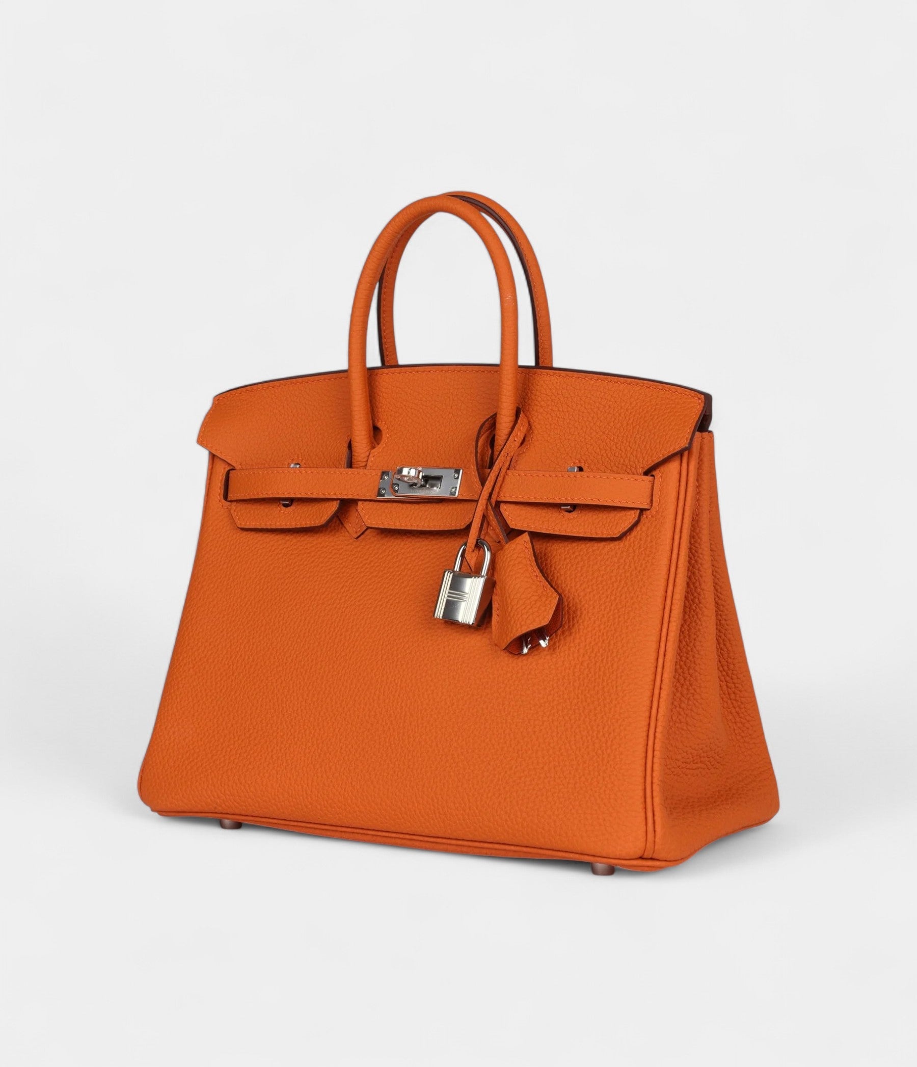 HM BK 25 Orange Togo Palladium Hardware