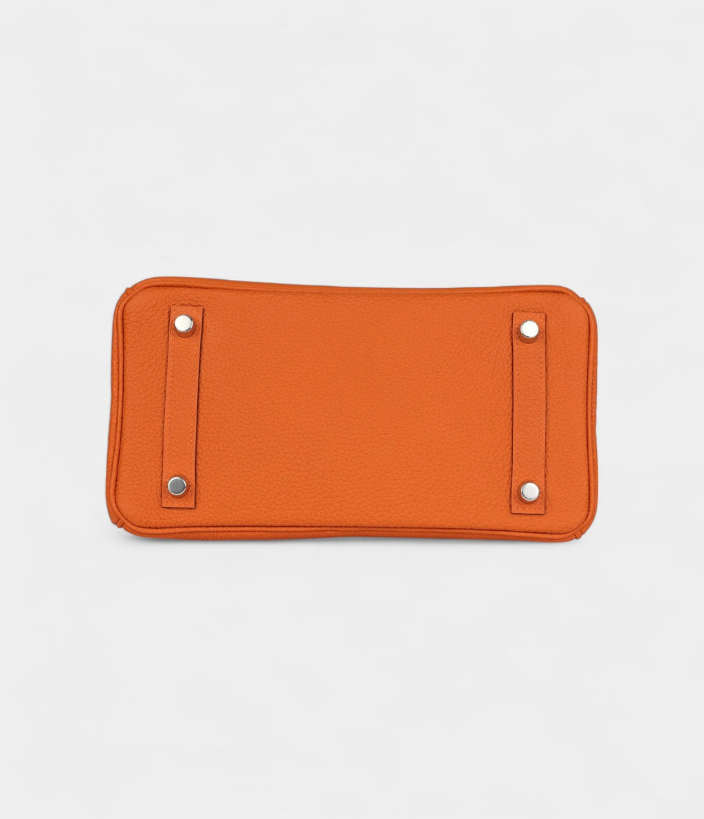 HM BK 25 Orange Togo Palladium Hardware