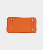 HM BK 25 Orange Togo Palladium Hardware