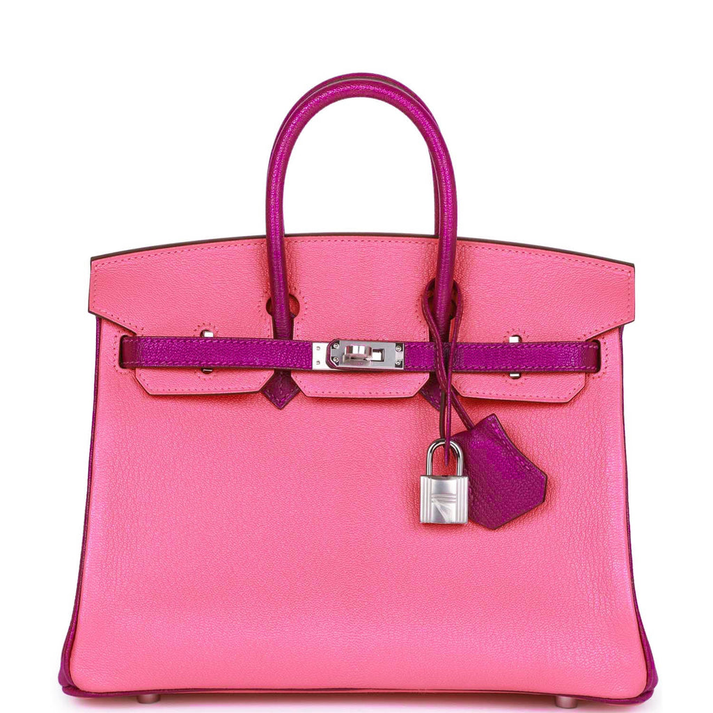 HM BK 25 Rose Lipstick and Anemone Chèvre Palladium Hardware