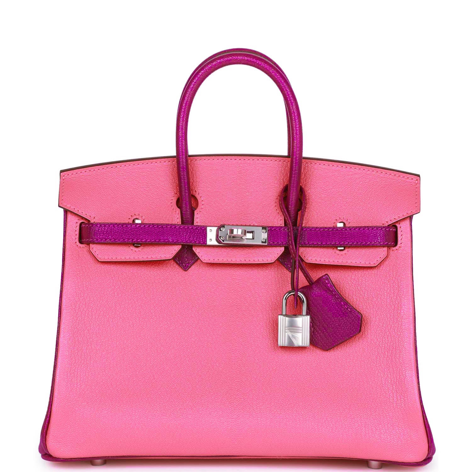 HM BK 25 Rose Lipstick and Anemone Chèvre Palladium Hardware