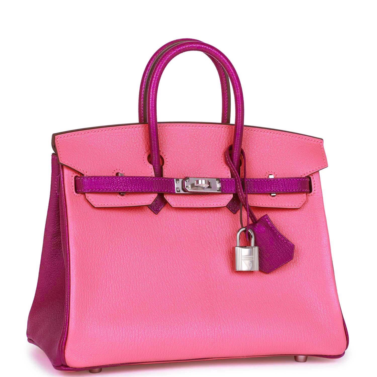 HM BK 25 Rose Lipstick and Anemone Chèvre Palladium Hardware