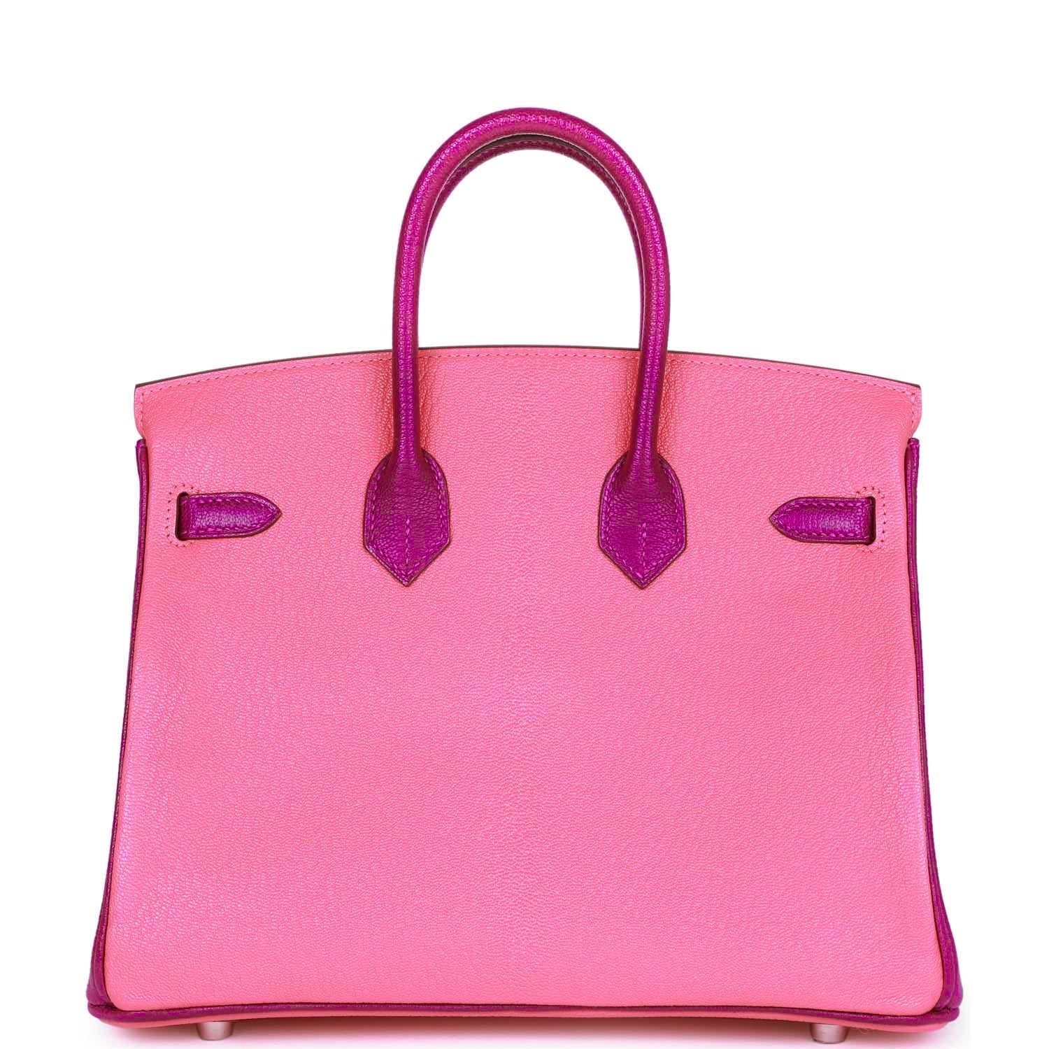 HM BK 25 Rose Lipstick and Anemone Chèvre Palladium Hardware