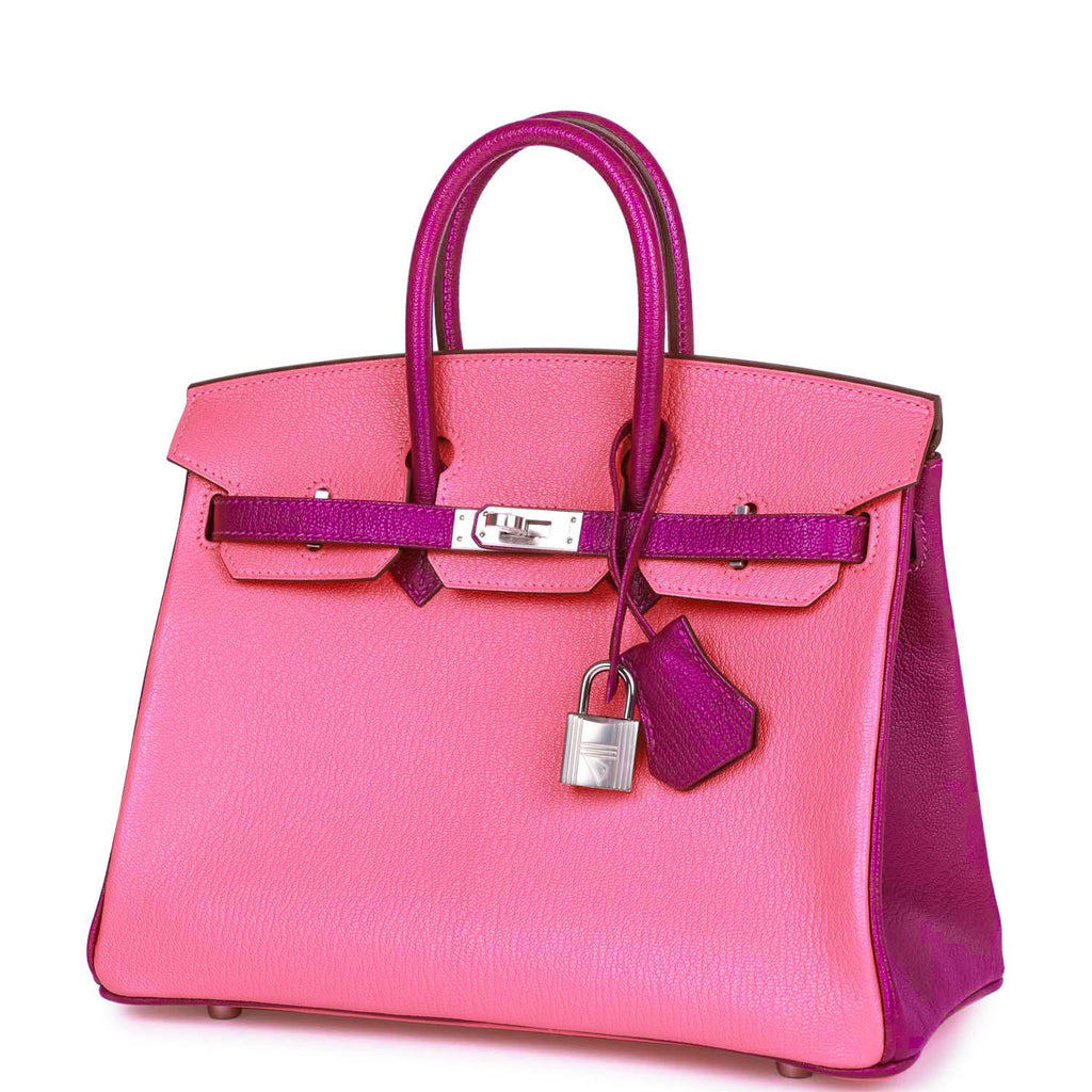 HM BK 25 Rose Lipstick and Anemone Chèvre Palladium Hardware
