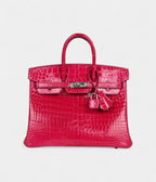 HM BK 25 Rose Mexico Shiny Porosus Crocodile Palladium Hardware