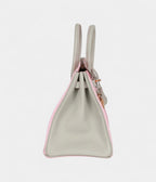HM BK 25 Rose Sakura and Gris Perle Chevre Mysore Rose Gold Hardware