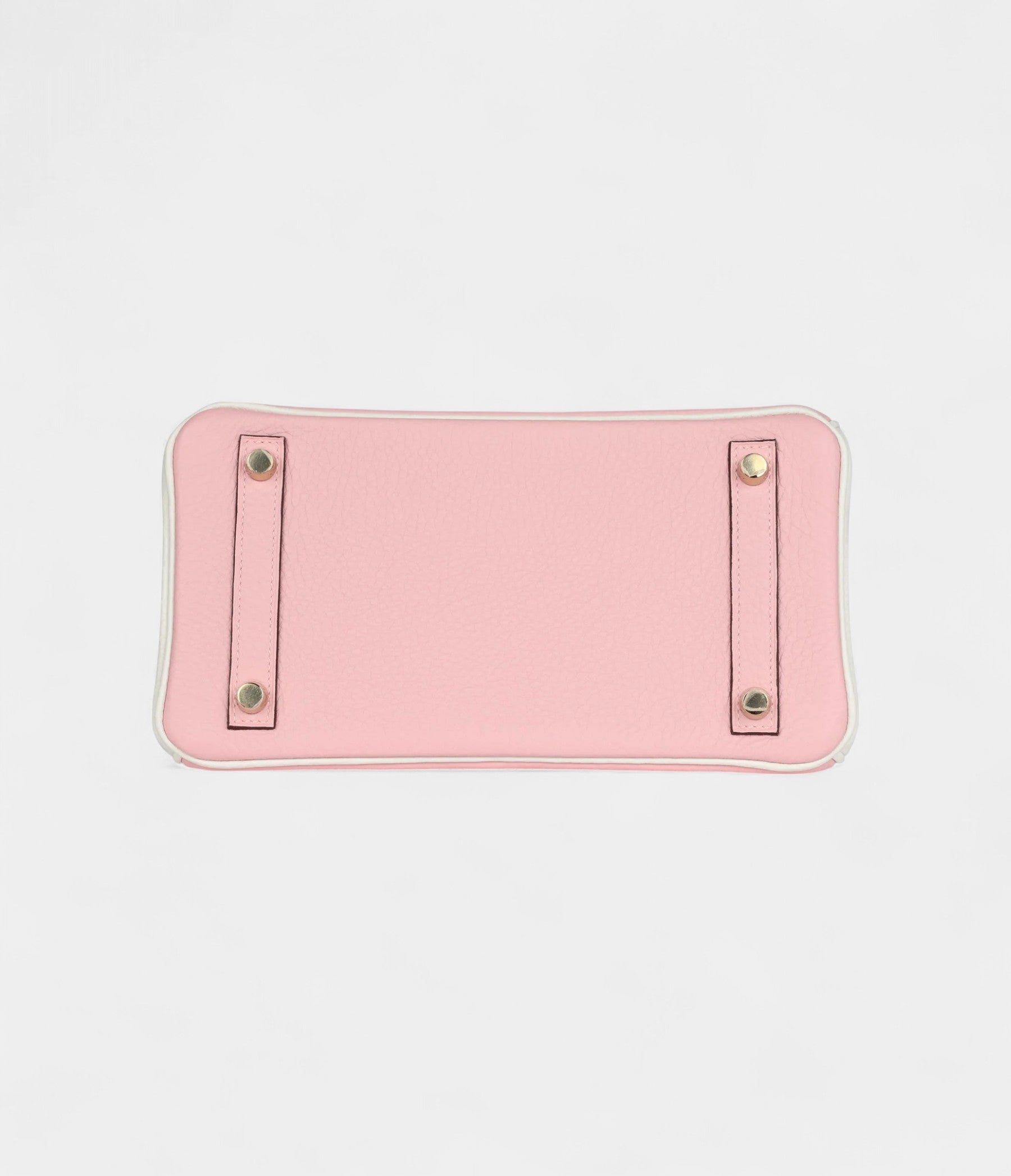HM BK 25 Rose Sakura and White Clemence Brushed Gold Hardware