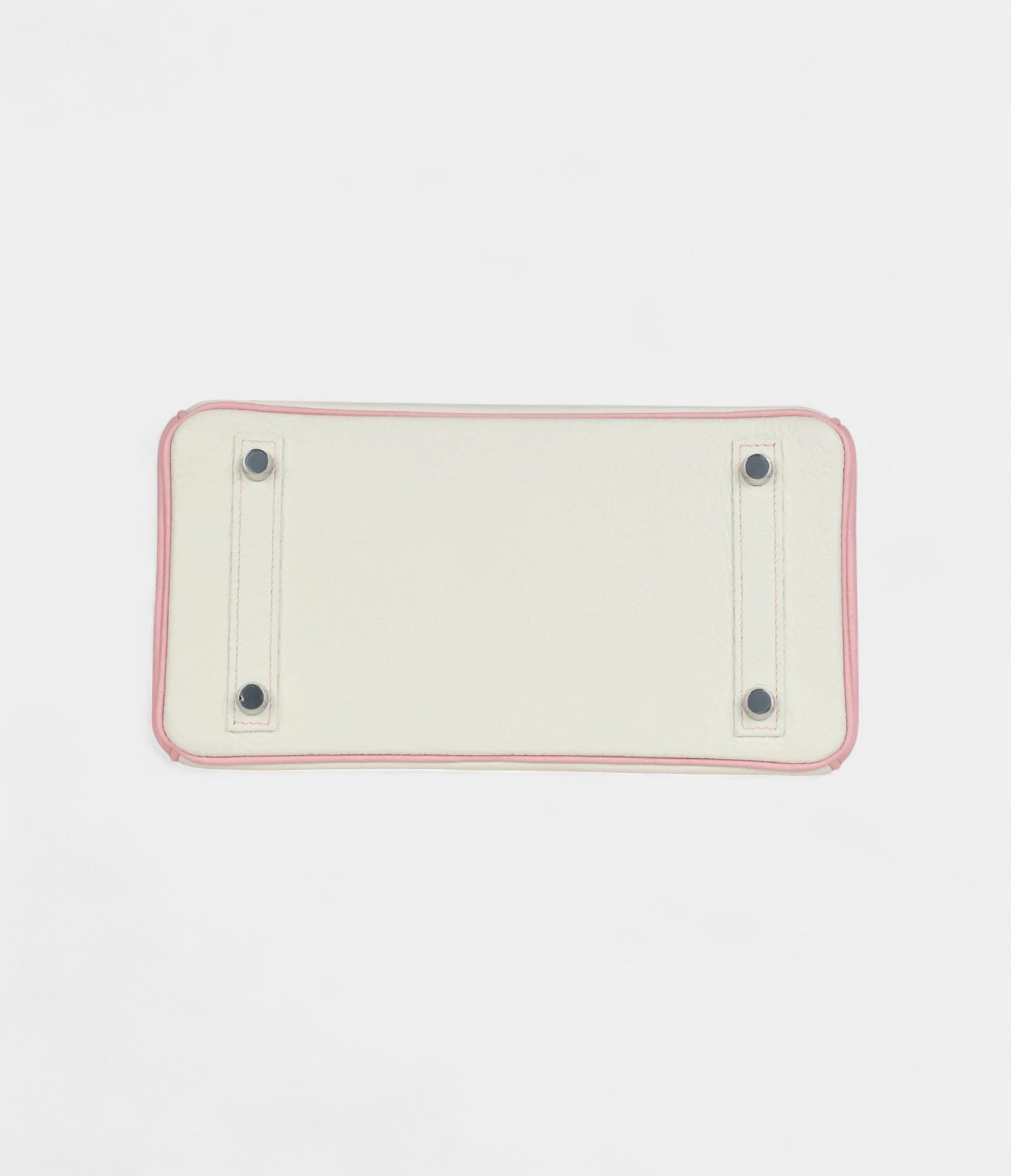 HM BK 25 Rose Sakura and White Clemence Brushed Palladium Hardware