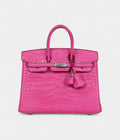 HM BK 25 Rose Shocking Matte Alligator Palladium Hardware
