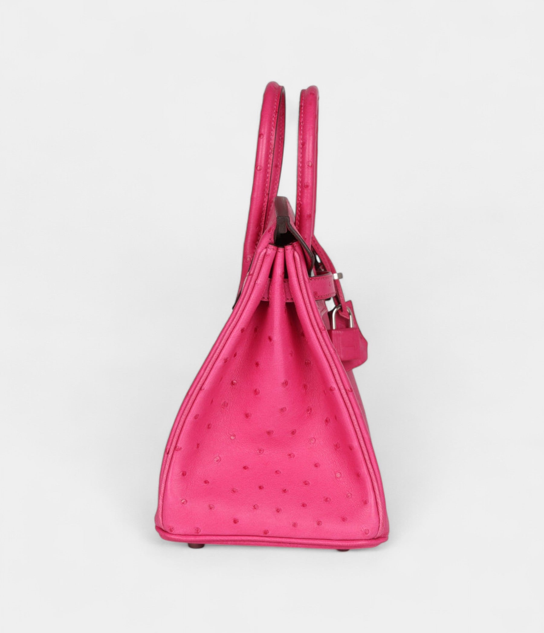 HM BK 25 Rose Tyrien Ostrich Palladium Hardware
