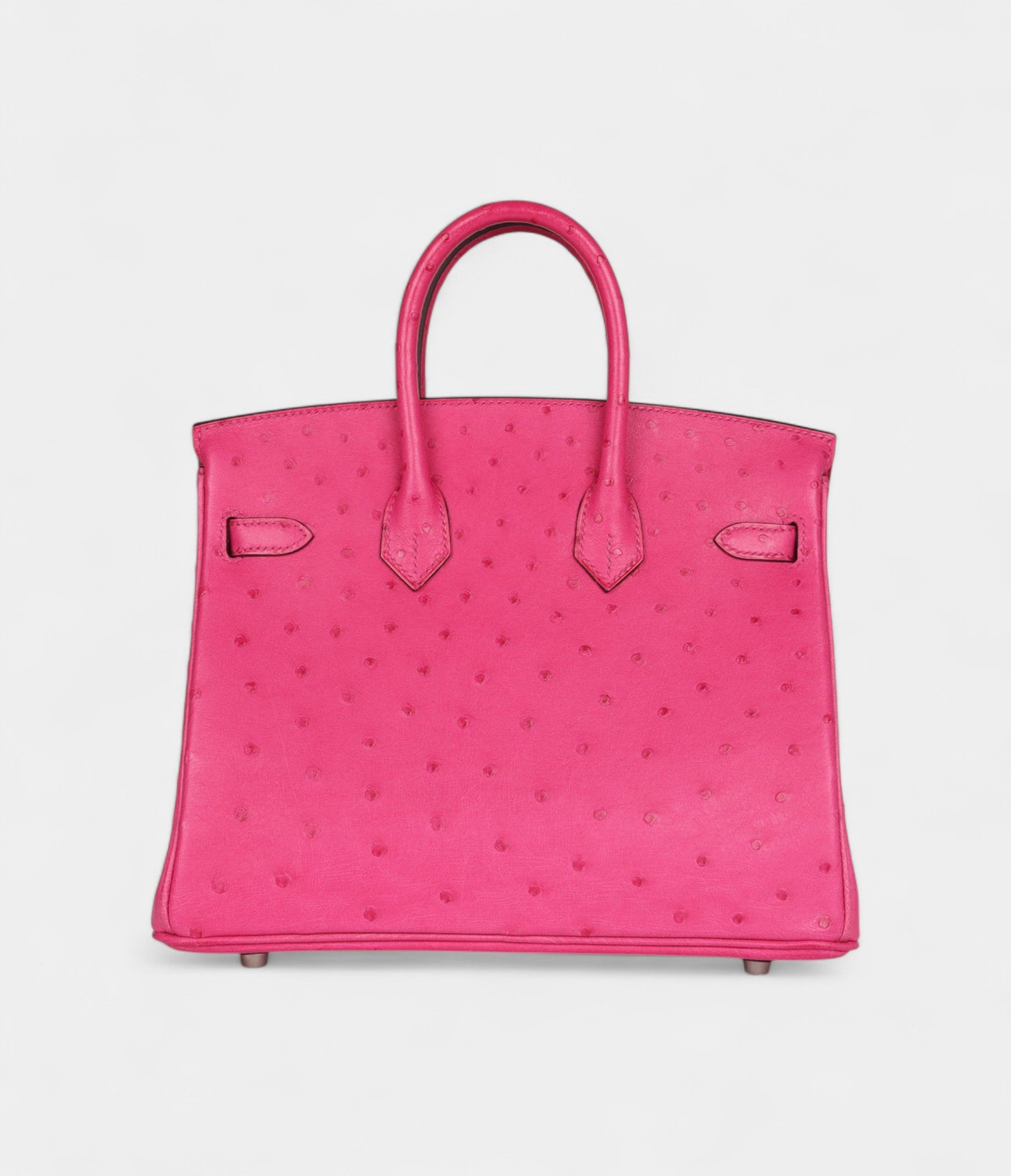 HM BK 25 Rose Tyrien Ostrich Palladium Hardware